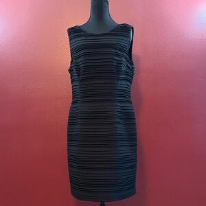 Calvin Klein Black Textured Mini Dress